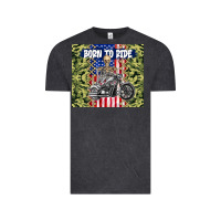 Vintage Black born to ride Vintage Tee - TumblerDesignByShophia