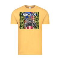 Vintage Mustard born to ride Vintage Tee - TumblerDesignByShophia