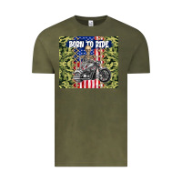 Vintage Olive born to ride Vintage Tee - TumblerDesignByShophia