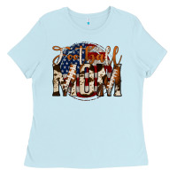 Baby Blue football mom Ladies Tee - Jasminsmagicworld