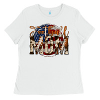 White football mom Ladies Tee - Jasminsmagicworld