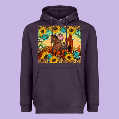 Cowgirl Heavyweight Hoodie Designed By Artiststas