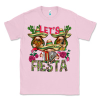 Bubblegum Pink Let's Fiesta with gnomes Classic Tee - NancyCooperArtShop