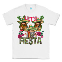 White Let's Fiesta with gnomes Classic Tee - NancyCooperArtShop