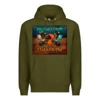 Army Green falling leaves and nights like this mouse pad Premium Hoodie - BundleAndBundleShop