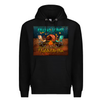 Black falling leaves and nights like this mouse pad Premium Hoodie - BundleAndBundleShop