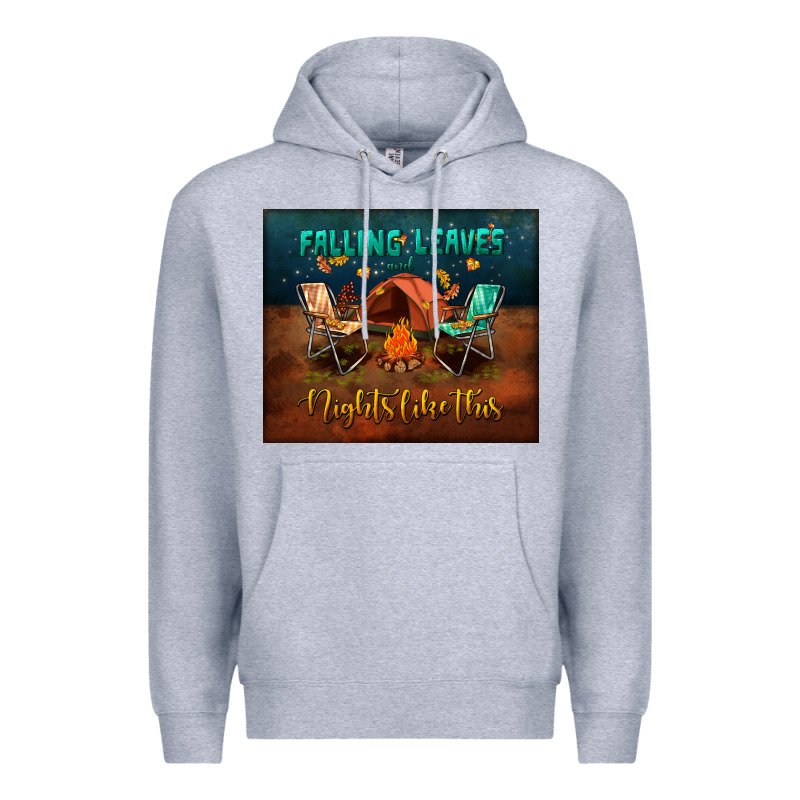 Falling Leaves And Nights Like This Mouse Pad Premium Hoodie by BundleAndBundleShop | Teevron