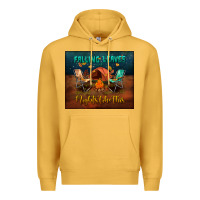 Mustard falling leaves and nights like this mouse pad Premium Hoodie - BundleAndBundleShop