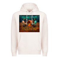 Pale Pink falling leaves and nights like this mouse pad Premium Hoodie - BundleAndBundleShop