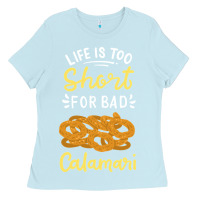 Baby Blue Calamari Squid Seafood Ladies Tee - minhPixels