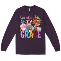 Plum Saved by his grace Easter Day Long Sleeve Tee - HowdyJamesFarm