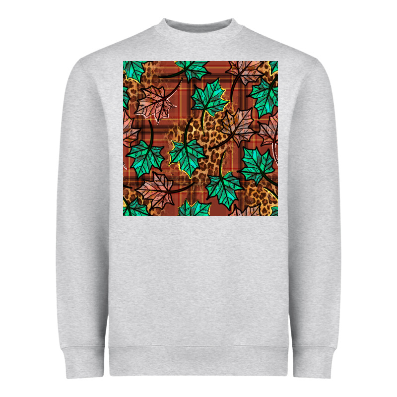 Fall Leaves Seamless Pattern Heavyweight Sweatshirt by BundleAndBundleShop | Teevron