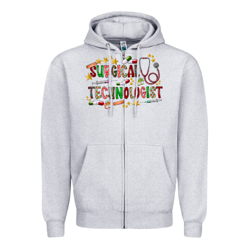 Surgical Technologist Zipper Hoodie by CowhideDigitalArt | Teevron