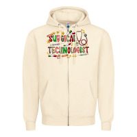 Sandshell Surgical Technologist Zipper Hoodie - CowhideDigitalArt