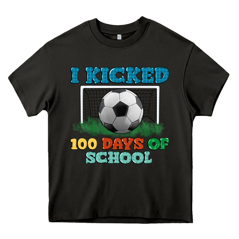 I Kicked 100 Days Of School Heavy Core Tee by LillyAllenDesigns | Teevron