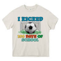 Cream i kicked 100 days of school Heavy Core Tee - LillyAllenDesigns
