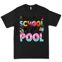 Black bye bye school hello pool Premium Tee - BarkalooDesign