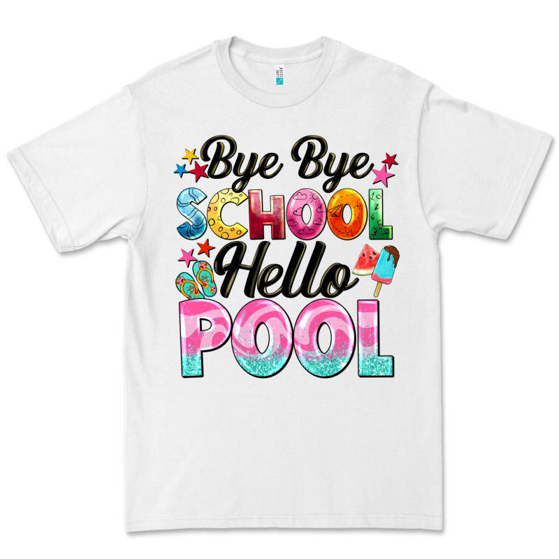 Bye Bye School Hello Pool Premium Tee by BarkalooDesign | Teevron