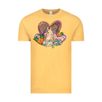 Vintage Mustard Easter heart Easter Day Vintage Tee - HowdyJamesFarm