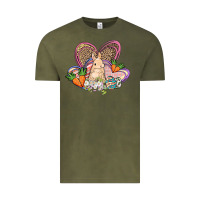 Vintage Olive Easter heart Easter Day Vintage Tee - HowdyJamesFarm