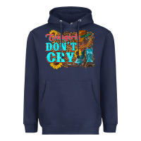 Navy cowgirls don't crty boots hat sunflowers Heavyweight Hoodie - Artiststas