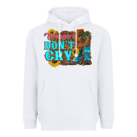 White cowgirls don't crty boots hat sunflowers Heavyweight Hoodie - Artiststas