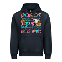 Navy living life somewhere between jesus take the wheel Urban Hoodie - AdoDesignShop