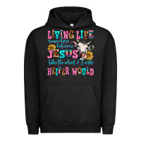 Pigment Black living life somewhere between jesus take the wheel Urban Hoodie - AdoDesignShop