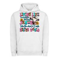 Pigment Lunar Rock living life somewhere between jesus take the wheel Urban Hoodie - AdoDesignShop