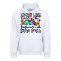 White living life somewhere between jesus take the wheel Urban Hoodie - AdoDesignShop