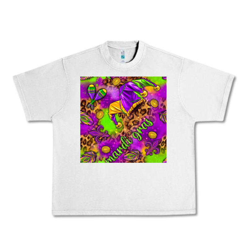 Mardi Gras And Jester Hat Seamless Pattern Urban Heavy Tee by HowdyJamesFarm | Teevron