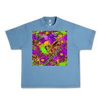 Pebble Blue Mardi Gras and jester hat seamless pattern Urban Heavy Tee - HowdyJamesFarm