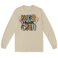 Mushroom wife mom cna Long Sleeve Tee - CowGirlArtShop