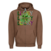 Chestnut Lucky Zipper Hoodie - CowhideDigitalArt