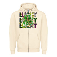 Sandshell Lucky Zipper Hoodie - CowhideDigitalArt