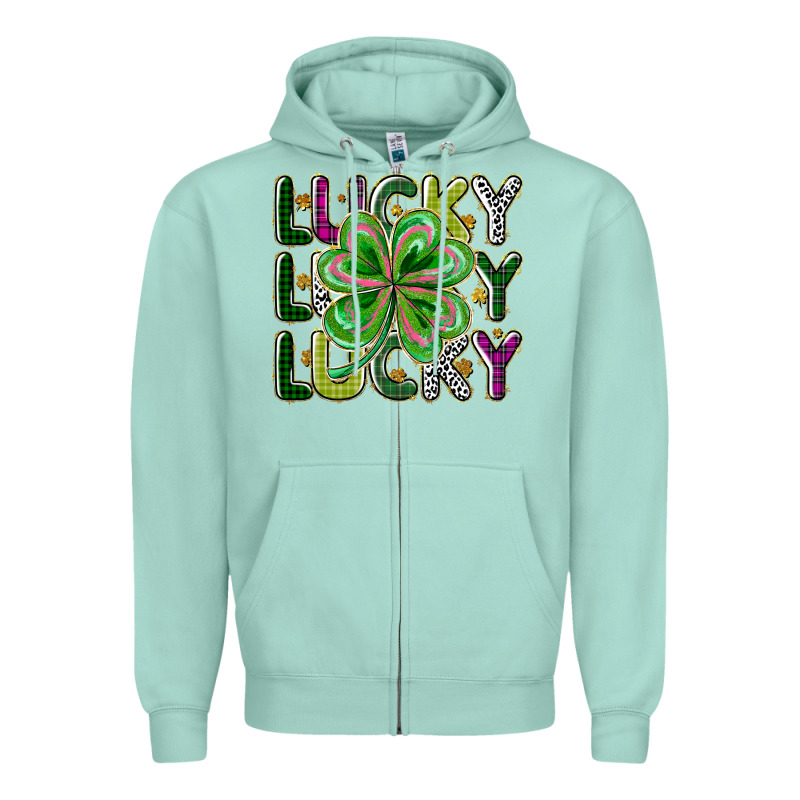 Lucky Zipper Hoodie by CowhideDigitalArt | Teevron
