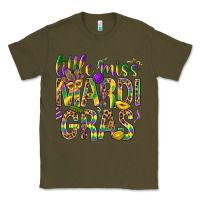 Army Green Little miss Mardi Gras Classic Tee - NancyCooperArtShop