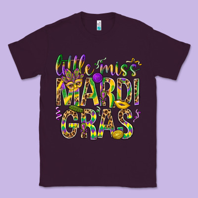 Little Miss Mardi Gras Classic Tee Designed By Nancycooperartshop