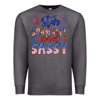 Charcoal Heather star spangled and sassy Premium Sweatshirt - Artiststas
