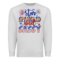 Dove Grey star spangled and sassy Premium Sweatshirt - Artiststas