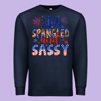 Star Spangled And Sassy Premium Sweatshirt Designed By Artiststas
