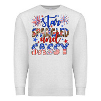 Oatmeal Heather star spangled and sassy Premium Sweatshirt - Artiststas