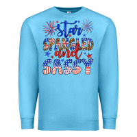 Ocean Blue star spangled and sassy Premium Sweatshirt - Artiststas