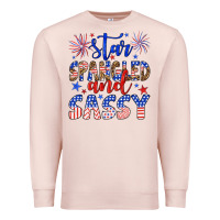 Pale Pink star spangled and sassy Premium Sweatshirt - Artiststas