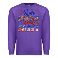 Purple star spangled and sassy Premium Sweatshirt - Artiststas