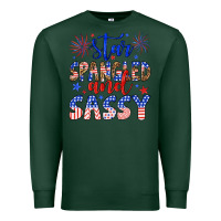 Sports Green star spangled and sassy Premium Sweatshirt - Artiststas