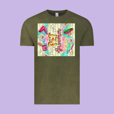 Pet Groomer Vintage Tee Designed By Tumblerdesignbyshophia