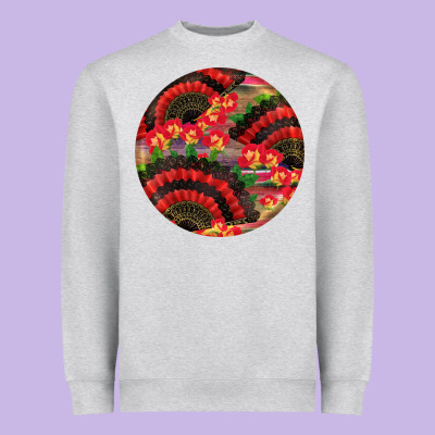 Hispanic Heritage Month Round Earrings Heavyweight Sweatshirt Designed By Bundleandbundleshop