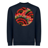 Navy hispanic heritage month round earrings Heavyweight Sweatshirt - BundleAndBundleShop