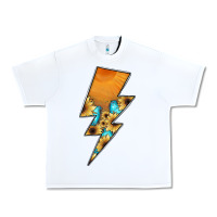 White Lightning Bolt Urban Heavy Tee - JahusDesignShop